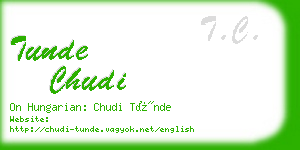 tunde chudi business card